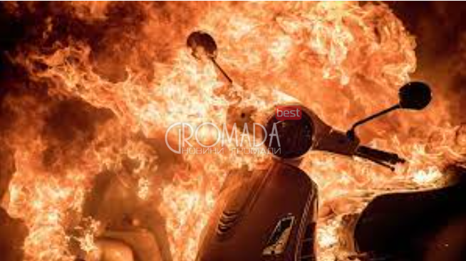 На Полтавщині в пожежі згорів скутер