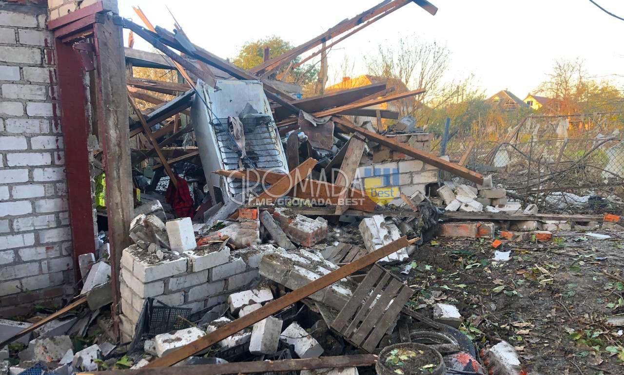 Збита ракета над Кременчуком впала на село