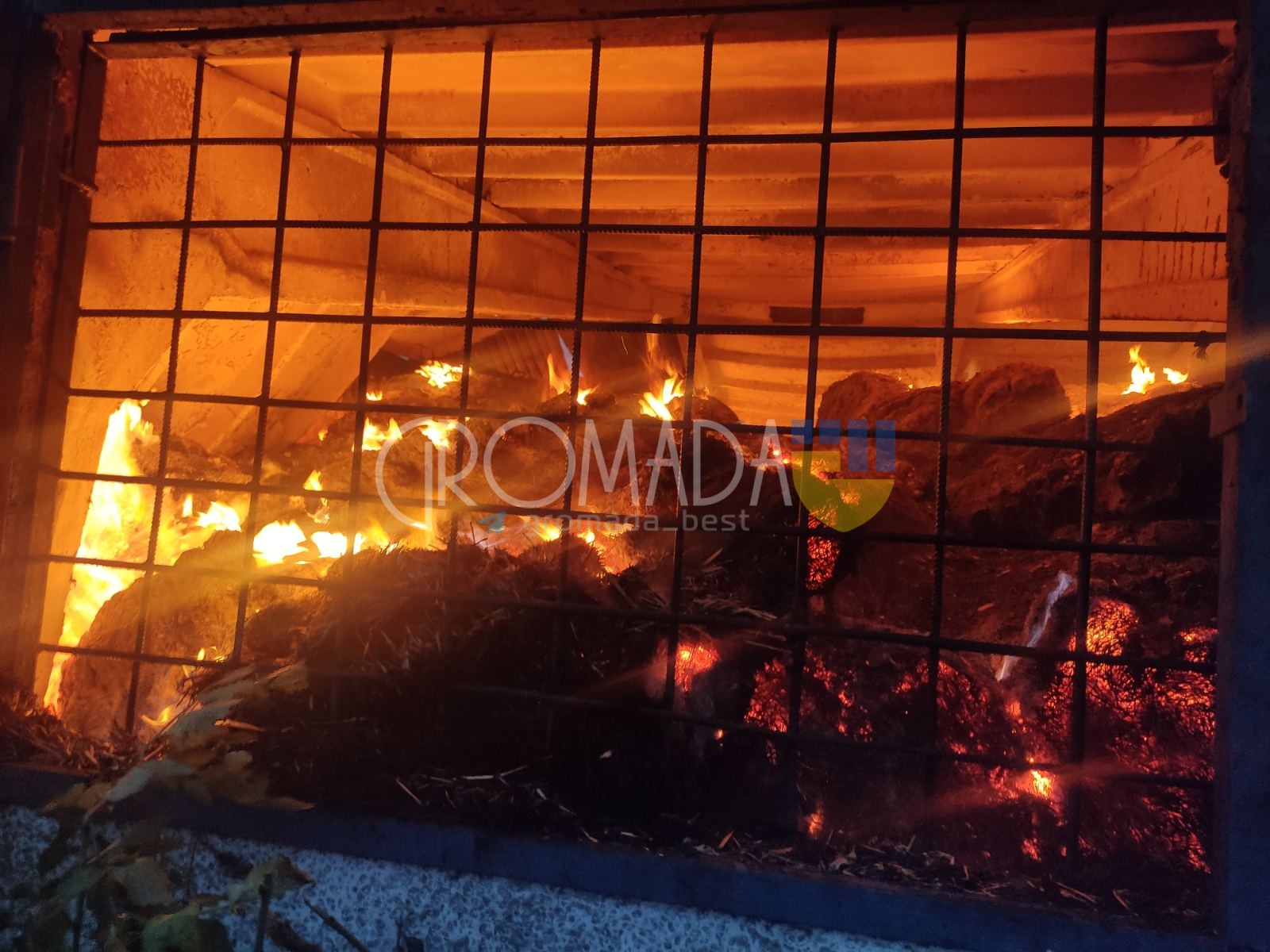 Велика пожежа в селі Пустовійтове на фермерському господарстві ФОТО